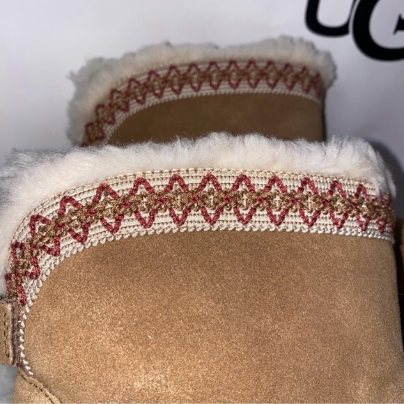 UGG Boots woman size 10 Classic mini Taslyn boot in Chestnut color New - Picture 8 of 15